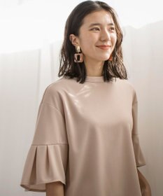 組曲 【UVケア・接触冷感】ライトアムンゼンジャージー袖フレア トップス