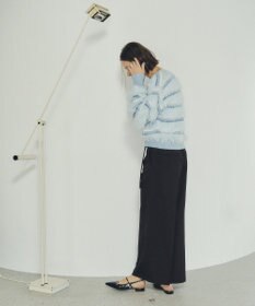 YECCA VECCA フェザーマルチボーダーニット