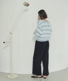 YECCA VECCA フェザーマルチボーダーニット