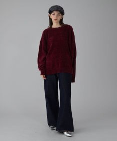 WEGO 【ユニセックス着用ITEM/MLサイズ展開】ベロアモールプルオーバー