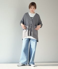 AMERICAN HOLIC バイパチＶネックワイドニットカーディガン