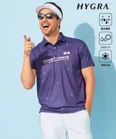 23区GOLF 【MEN】【接触冷感・UVケア・吸水速乾】アイス柄 ポロシャツ