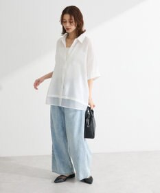 Green Parks 裾レイヤードショートスリーブシャツ