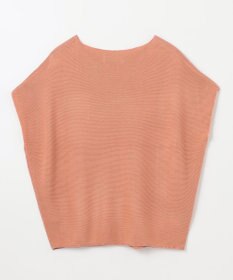 ANY 【洗濯機可/アンチピリング/UVカット】アクリルガーターフレンチスリーブニット