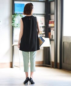 Tiaclasse 【洗える】体型カバーも叶うフリルカラーチュニックブラウス