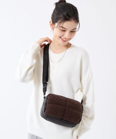 LeSportsac PUFFY CUBE CROSSBODY/ダークチョコレートシェルパ