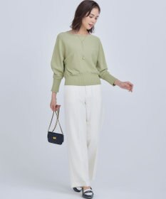 組曲 S 【WEB限定】ベーシックダブルクロス ワイドストレートパンツ