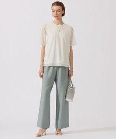 ICB L 【接触冷感・洗える】 チュールコンビ カットソー