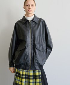 AMERICAN HOLIC フェイクレザーブルゾン