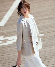 組曲 ライトリネンライク ジャケット ベージュ系