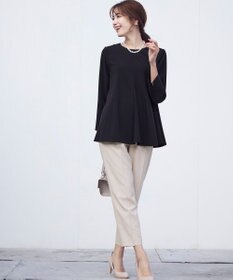 ANY SIS 【セットアップ対応】セレモニーダブルクロス テーパードパンツ