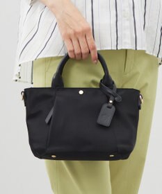 J.PRESS LADIES 【新色登場!・WEB限制カラーあり・撥水・2way】ナイロン ポシェット バッグ ブラック系