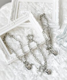 WEGO Lハートモチーフチャームネックレス