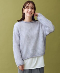 ANY レーシーネットニット