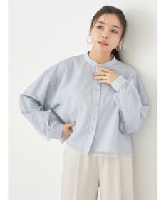 earth music&ecology チュールレイヤードシャツ