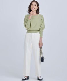 組曲 S 【WEB限定】ベーシックダブルクロス ワイドストレートパンツ