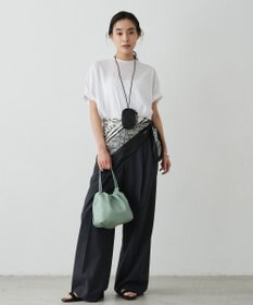 russet レザー巾着4WAYショルダーバッグ(CE-1454)