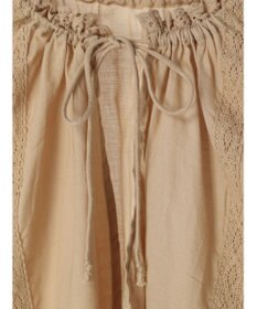 earth music&ecology ギャザーショートブラウス