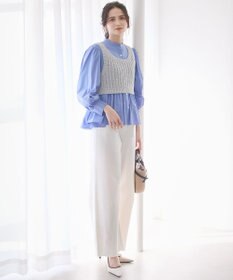 23区 【SLOW/一部店舗限定】タンブラーコットンブロード ブラウス