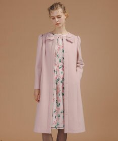 TOCCA 【消臭】IN ROMANCE ロングコート ピンク系
