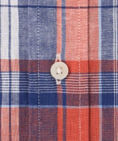 J.PRESS MEN 【WEB・一部店舗限定】コットンリネンチェック シャツ/B.D