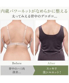 BRADELIS New York 【BRADELIS NewYork peace】シャイニーベロアブラキャミ25 カップ付き ブラトップ 補正 下着