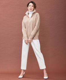 STORY1月号掲載】DOUAI / ハーフジップニット / BEIGE, | ファッション