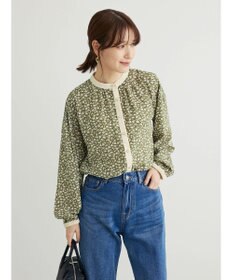 Green Parks ・ＥＬＥＮＣＡＲＥ　ＤＵＥコバナパイピングブラウス