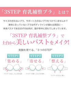 BRADELIS New York 【BRADELIS New York / 育乳ブラ・STEP1 集める】 ジャスミンステップ1ブラ22A1  しっかりバストを集めてナチュラルなシルエットを作る補整ブラ