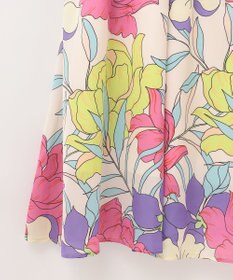 GRACE CONTINENTAL フラワープリントテーラーワンピース