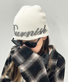 WEGO ロゴプリントシングルニットワッチ