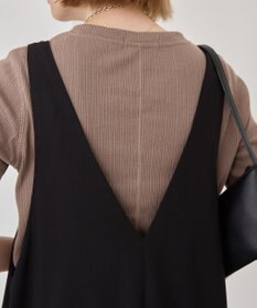 AMERICAN HOLIC イージーケアVネックオールインワン