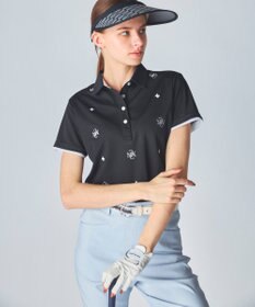 FILA GOLF／marie claire 【marie claire SPORT】ロゴ刺繍半袖ポロシャツ