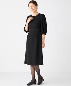 組曲 NOIR 【ストレッチ/オールシーズン対応】ペプラムミニグログラン ジャケット＋ワンピース