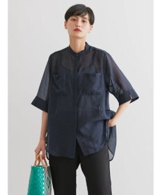 AMERICAN HOLIC シアーバックフレアＷポケットシャツチュニック