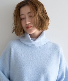 YECCA VECCA スリットタートルネックニット