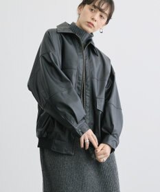 AMERICAN HOLIC フェイクレザーブルゾン