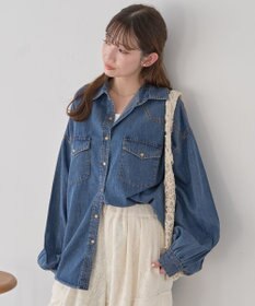 earth music&ecology 【予約】ウエスタンデニムシャツ