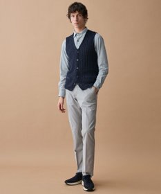 JOSEPH ABBOUD 【綿100％・ジャージー素材・ストレッチ】コンパクトジャージープリントシャツ