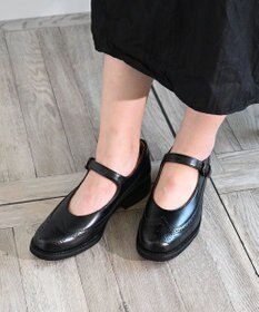 APOM 本革メリージェーンブローグシューズ 30