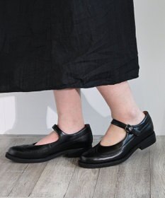 APOM 本革メリージェーンブローグシューズ 30