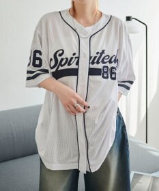 WEGO ベースボールメッシュビッグシャツ