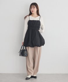 earth music&ecology ドットバルーンキャミチュニック