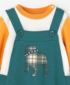 J.PRESS KIDS 【BOX付き】【80-90㎝】長袖Tシャツ&オーバーオール セット