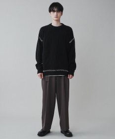 WEGO トロミ　ベルト付きワイドスラックス