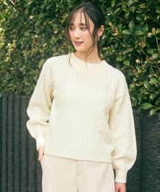 ANY SIS 【洗える】ケーブルAir ニット