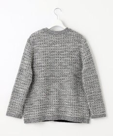 J.PRESS LADIES 【洗える】TWEED KNIT ミドル カーディガン