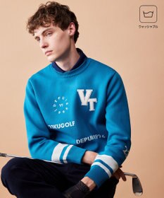 23区GOLF 【MEN】【ウォッシャブル】グラフィックダブルジャガードニット