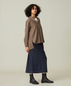 J.PRESS YORK STREET 【WOMEN】バックプリーツ ブラウス