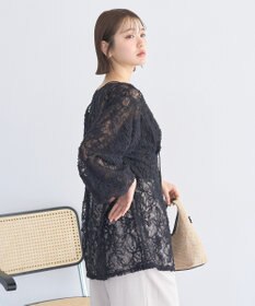 earth music&ecology レースフラワーブラウス